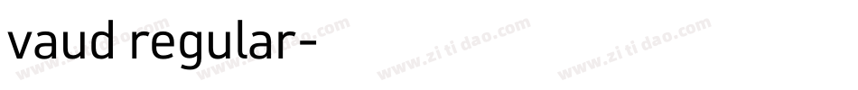 vaud regular字体转换